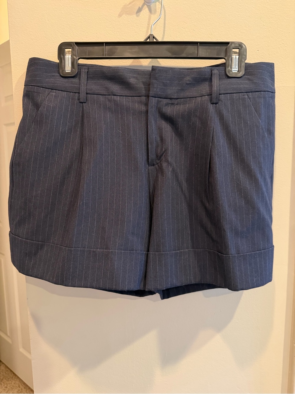 GAP Navy Pinstripe Cuffed Women’s Shorts